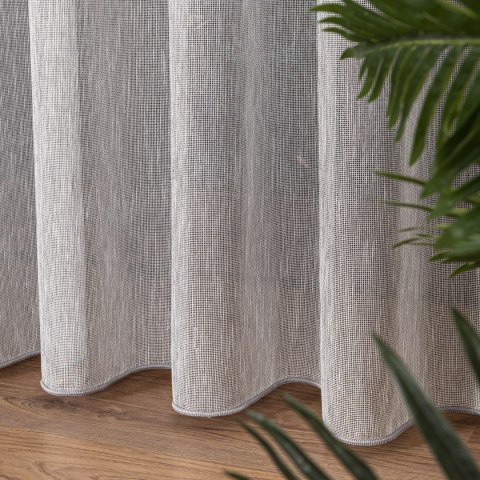 Firanka fantazyjna z ołowianką, wysokość 300cm, kolor 010 szary 001832/OLO/010/000300/1