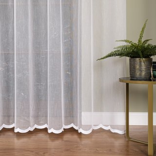 Firanka haftowana, wysokość 300cm, kolor 001 biały FH0050/768/001/000300/1