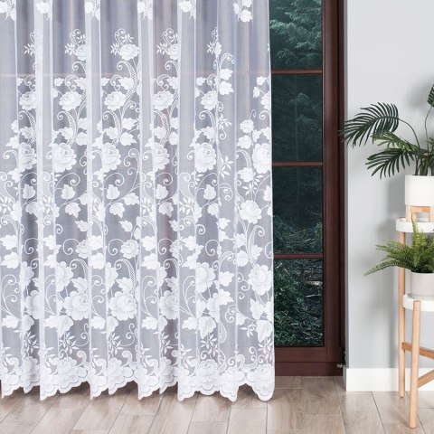 Firanka żakardowa na metry 023006 wysokość 250 cm kolor biały