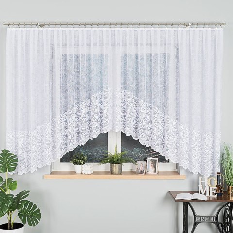 Firanka gotowa żakardowa KINGA 160x530 cm kolor biały