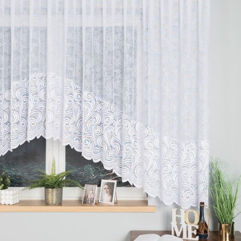 Firanka gotowa żakardowa KINGA 160x530 cm kolor biały