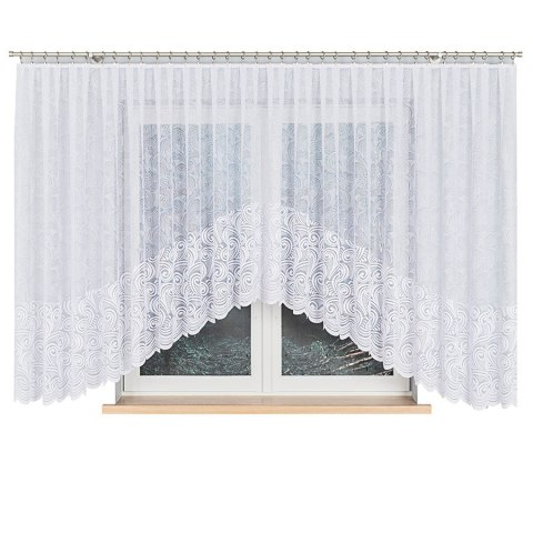 Firanka gotowa żakardowa KINGA 160x530 cm kolor biały