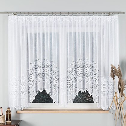Firanka gotowa żakardowa NADIA 160x400 cm kolor biały