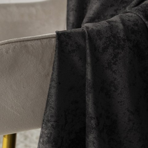 SOFT Zasłona gotowa na przelotkach, szerokość 140cm x wysokość 260cm, kolor 028 czarny TD0035/ZGP/028/140260/1