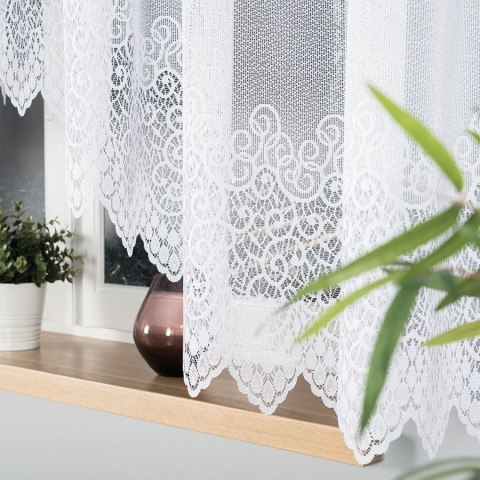 Firanka gotowa żakardowa VIOLETTA 160x420 cm kolor biały