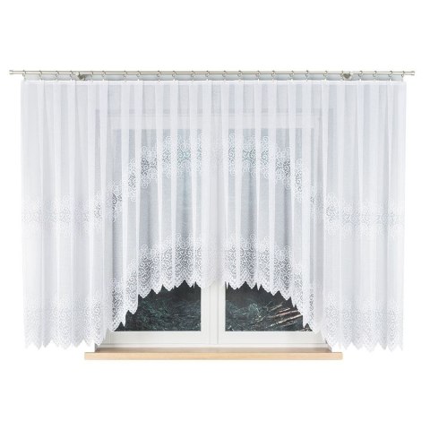 Firanka gotowa żakardowa VIOLETTA 160x420 cm kolor biały
