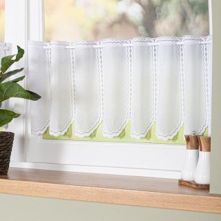 Zazdrostka żakardowa panelowa, wysokość 30cm, kolor 001 biały 023429/000/001/000030/1