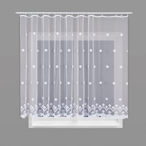 Firanka żakardowa na metry 004421 wysokość 180 cm kolor biały