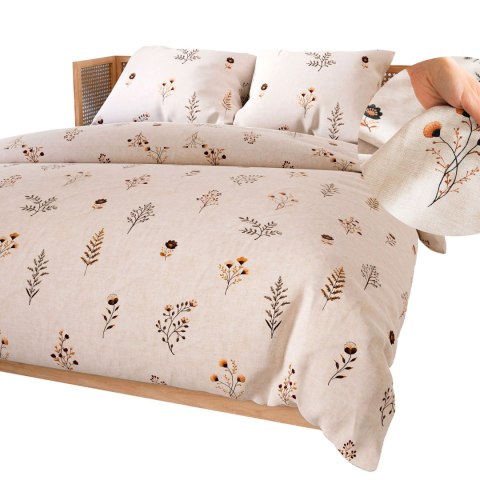 DUSORIA Komplet pościeli z bawełny satynowej 160x200cm 100112/SAT/000/160200/1