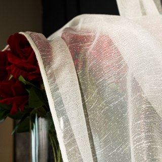 AURORA Firana fantazyjna z ołowianką, wysokość 350cm, kolor 012 kremowy 723724/OLO/012/000350/1