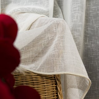 ELIORA Firana fantazyjna z ołowianką, wysokość 350cm, kolor 010 offwhite 723726/OLO/010/000350/1