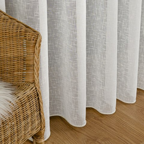 ELIORA Firana fantazyjna z ołowianką, wysokość 350cm, kolor 010 offwhite 723726/OLO/010/000350/1
