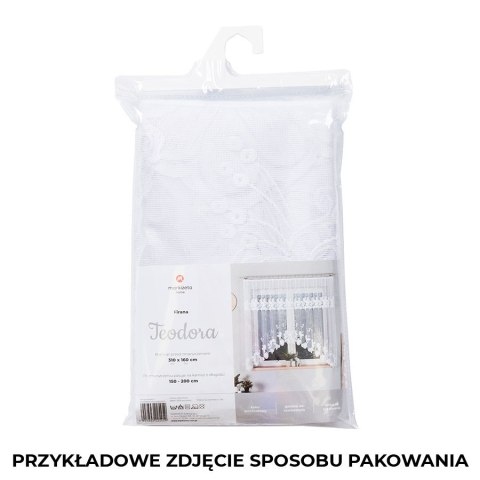 KRYSTYNA Firanka żakardowa gotowa, szerokość 300 x wysokość 160cm, kolor 001 biały 019470/FBL/001/300160/1