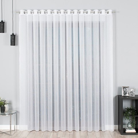 Firanka fantazyjna błyszcząca, wysokość 330cm, kolor 003 biały 000158/000/003/000330/1