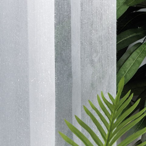 Firanka fantazyjna błyszcząca, wysokość 330cm, kolor 003 biały 000158/000/003/000330/1