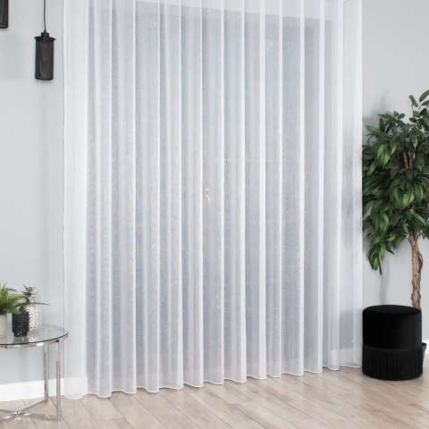 Firanka fantazyjna błyszcząca, wysokość 330cm, kolor 003 biały 000158/000/003/000330/1
