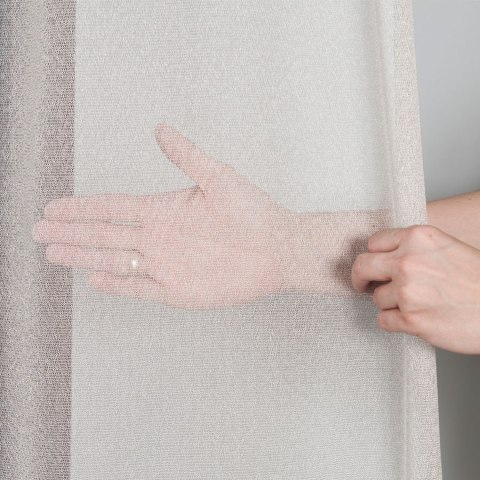 Firanka fantazyjna z ołowianką 200050 wysokość 300 cm kolor szary