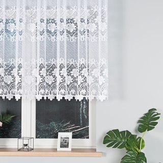 Firanka żakardowa na metry 017480 wysokość 110 cm kolor biały