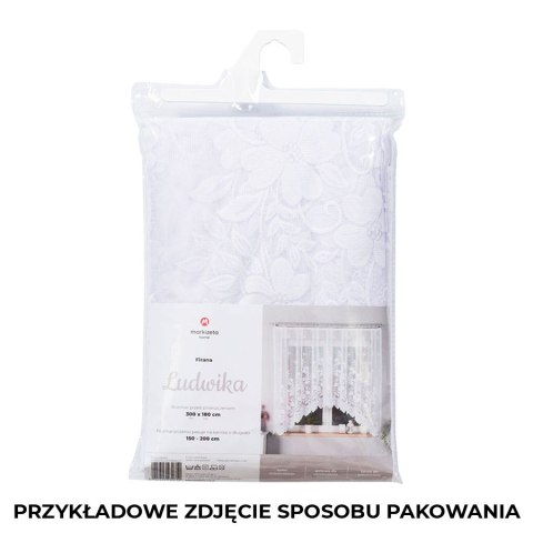 Firanka gotowa żakardowa LUDWIKA 150x320 cm kolor biały