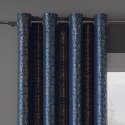 Tkanina dekoracyjna LUNA z ołowianką kolor granatowy ze złotym nadrukiem LUNA00/OLO/008/000280/1