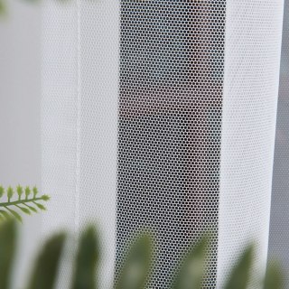 Firanka gładka grecki tiul z ołowianką, wysokość 320cm, kolor 001 biały 000885/OLO/001/000310/1