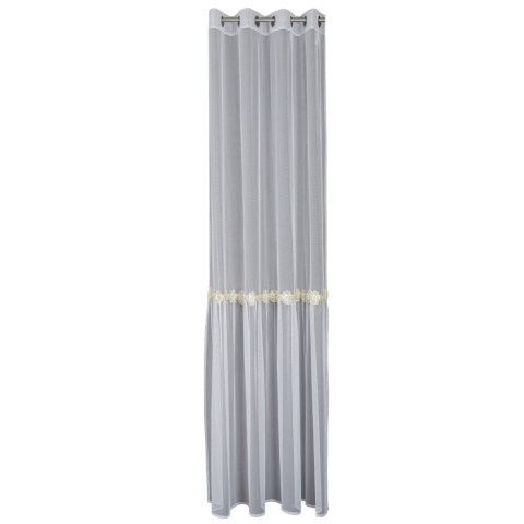 ISEN Firana gotowa na przelotkach, szerokość 140cm x wysokość 250cm, kolor 001 biały 625728/FGP/001/140250/1