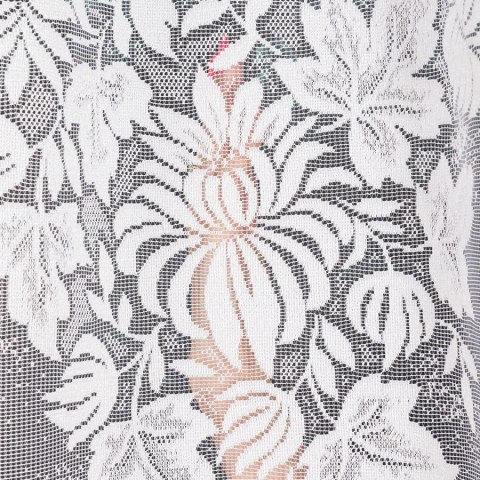 ALEKSANDRA Firanka żakardowa odpasowana, szerokość 300 x wysokość 130cm, kolor 001 biały 324031/FBL/001/300130/1
