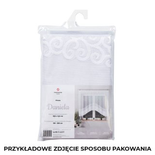 DANIELA Firanka żakardowa gotowa, szerokość 350 x wysokość 155 cm, kolor 001 biały 017788/FBL/001/350155/1