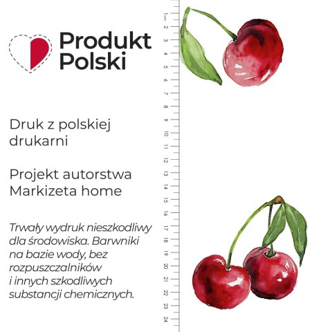 WISIENKI RUBY Tkanina dekoracyjna typu EFE, szerokość 150cm, kolor 001 biały D00383/EFE/001/150000/1