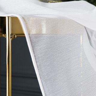 Firanka fantazyjna z ołowianką, wysokość 300cm, kolor 001 biały 021278/OLO/001/000300/1