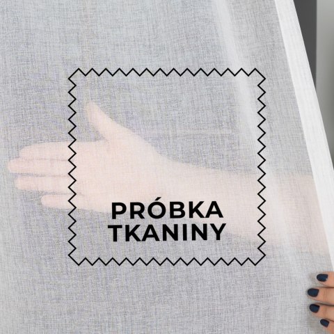 Próbka firany fantazyjnej ETAMINA, wysokość 300cm, kolor 001 biały PROBKA/ETAMIN/OLO/001/000300/1