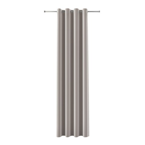 BLACKOUT VELVET Zasłona gotowa na przelotkach, szerokość 140cm x wysokość 230cm, kolor 017 szaro-beżowy BLAVEL/ZGP/017/140230/1
