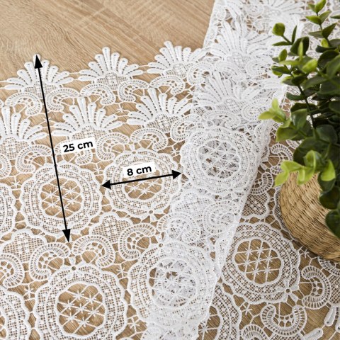 Bieżnik gipiurowy, wysokość 60cm, kolor 001 kremowy G00005/447/010/000060/1