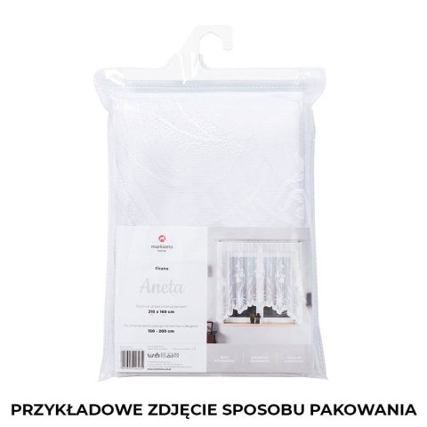 ANETA Firanka żakardowa gotowa, szerokość 310 x wysokość 160cm, kolor 001 biały 015489/FBL/001/310160/1