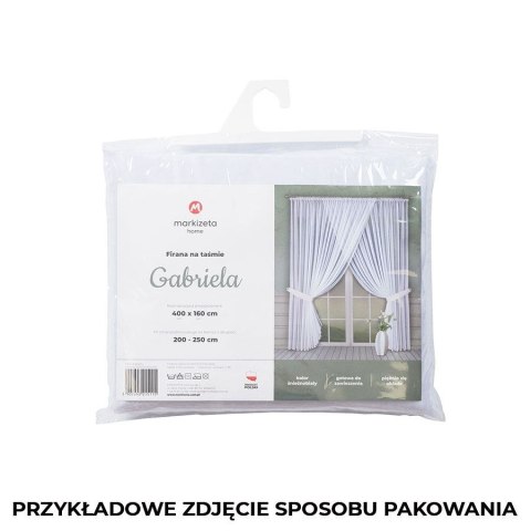 DAGMARA Firanka gotowa, szerokość 600 x wysokość 250cm, kolor 001 biały FK0163/233/001/600250/1