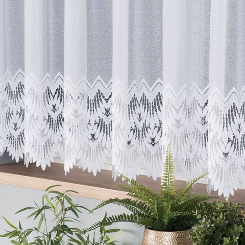 Firanka żakardowa 018989 wysokość 160 cm kolor biały