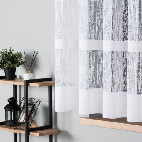 Firanka żakardowa 018352 wysokość 160 cm kolor biały