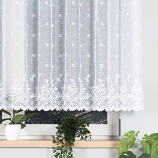 Firanka żakardowa 054160 wysokość 130 cm kolor biały