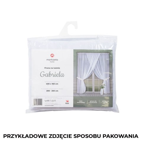 ARABELA Firanka gotowa, szerokość 500 x wysokość 150cm, kolor 002 biały FK0111/233/002/500150/1