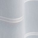 ARKADIA Firanka ze wzorem pasowym z ołowianką, wysokość 300cm, kolor 001 biały 169005/OLO/001/000300/1