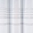 Firanka żakardowa z ołowianką 000303 wysokość 120 cm kolor biały z szarym