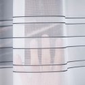 Firanka żakardowa z ołowianką 000303 wysokość 180 cm kolor biały z szarym