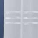 LINDA Firanka ze wzorem pasowym z ołowianką, wysokość 160cm, kolor 001 biały 169007/OLO/001/000160/1