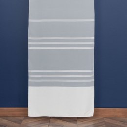 LINDA Firanka ze wzorem pasowym z ołowianką, wysokość 300cm, kolor 001 biały 169007/OLO/001/000300/1