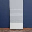 MIRIAM Firanka ze wzorem pasowym z ołowianką, wysokość 300cm, kolor 001 biały 169003/OLO/001/000300/1