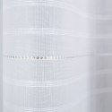 Tkanina dekoracyjna ze srebrnym wzorem pasowym po całości, szerokość 150cm, kolor 001 biały 435000/000/001/150000/1