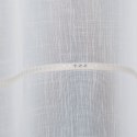 Firanka ze wzorem po całości, szerokość 150cm, kolor 001 biały ze srebrnymi i kremowymi pasami 431000/000/001/150000