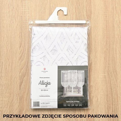 Panel żakardowy gotowy ALICJA 120x60 cm kolor biały