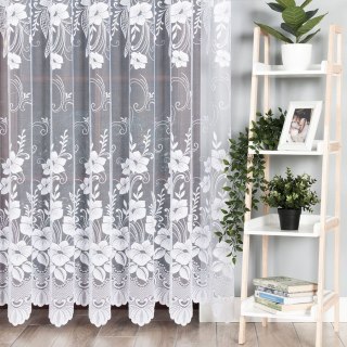 Firanka żakardowa 018041 wysokość 220 cm kolor biały