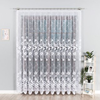 Firanka żakardowa 018041 wysokość 220 cm kolor biały